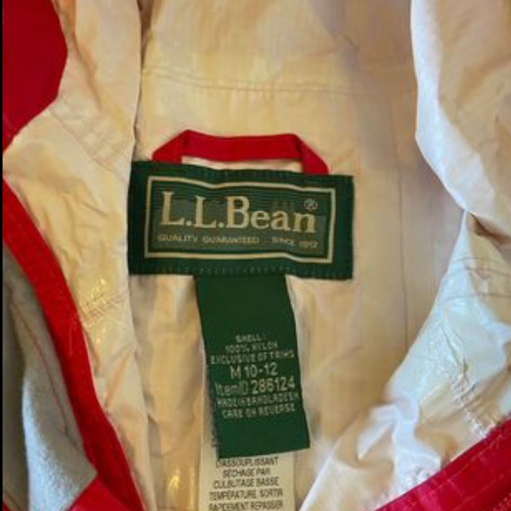 LL Bean raincoat and windbreaker